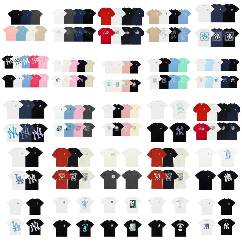 MLB Multi-Color T-Shirt Collection: 40+ Review — $7.91 Cotton Crewnecks in 30-Plus Colorways